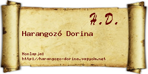 Harangozó Dorina névjegykártya