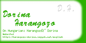 dorina harangozo business card